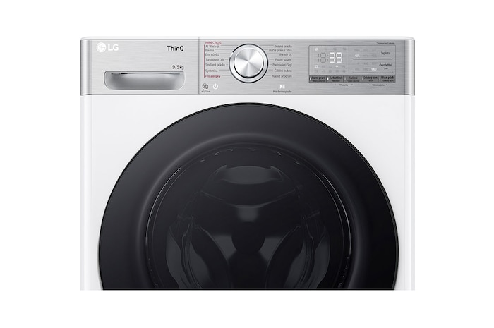 LG Parní pračka / sušička LG | 9 / 5 kg | A/E | 1200 ot./min | AI DD™ | Bílá, FCR9A95WG