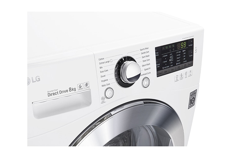 LG 8 kg pračka, 1200 ot./min, 6 Motion DD, 14 programů, 19 přídavných možností, FH82A8TD