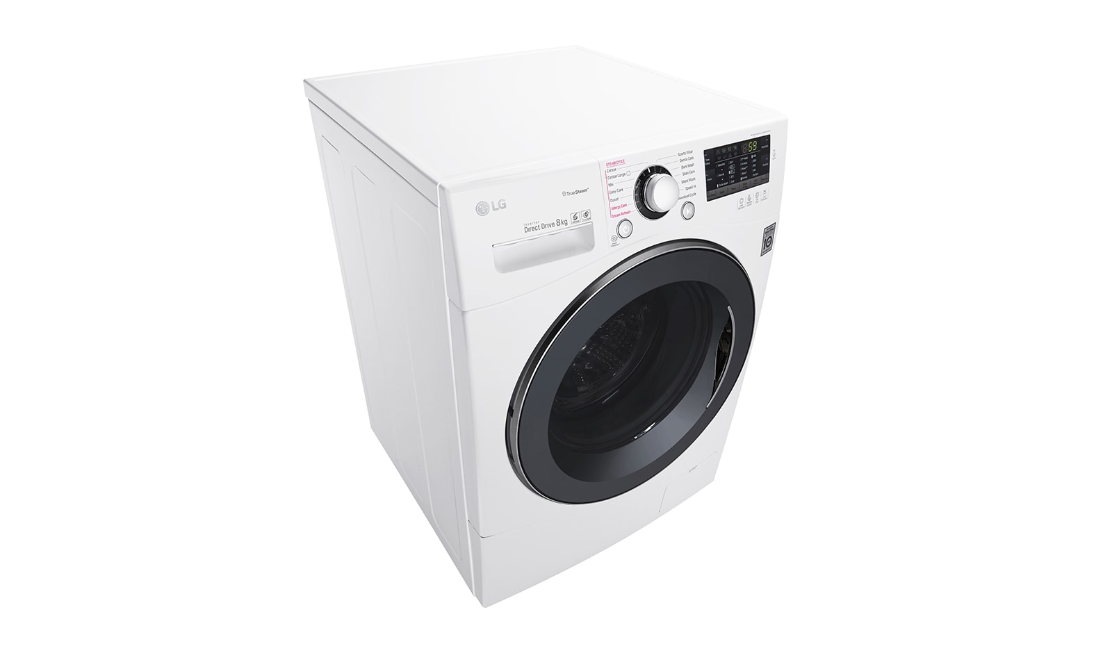 LG 8 kg parní pračka, 1400 ot./min, 6 Motion DD, 14 programů, 20 přídavných možností, FH84A8TDS