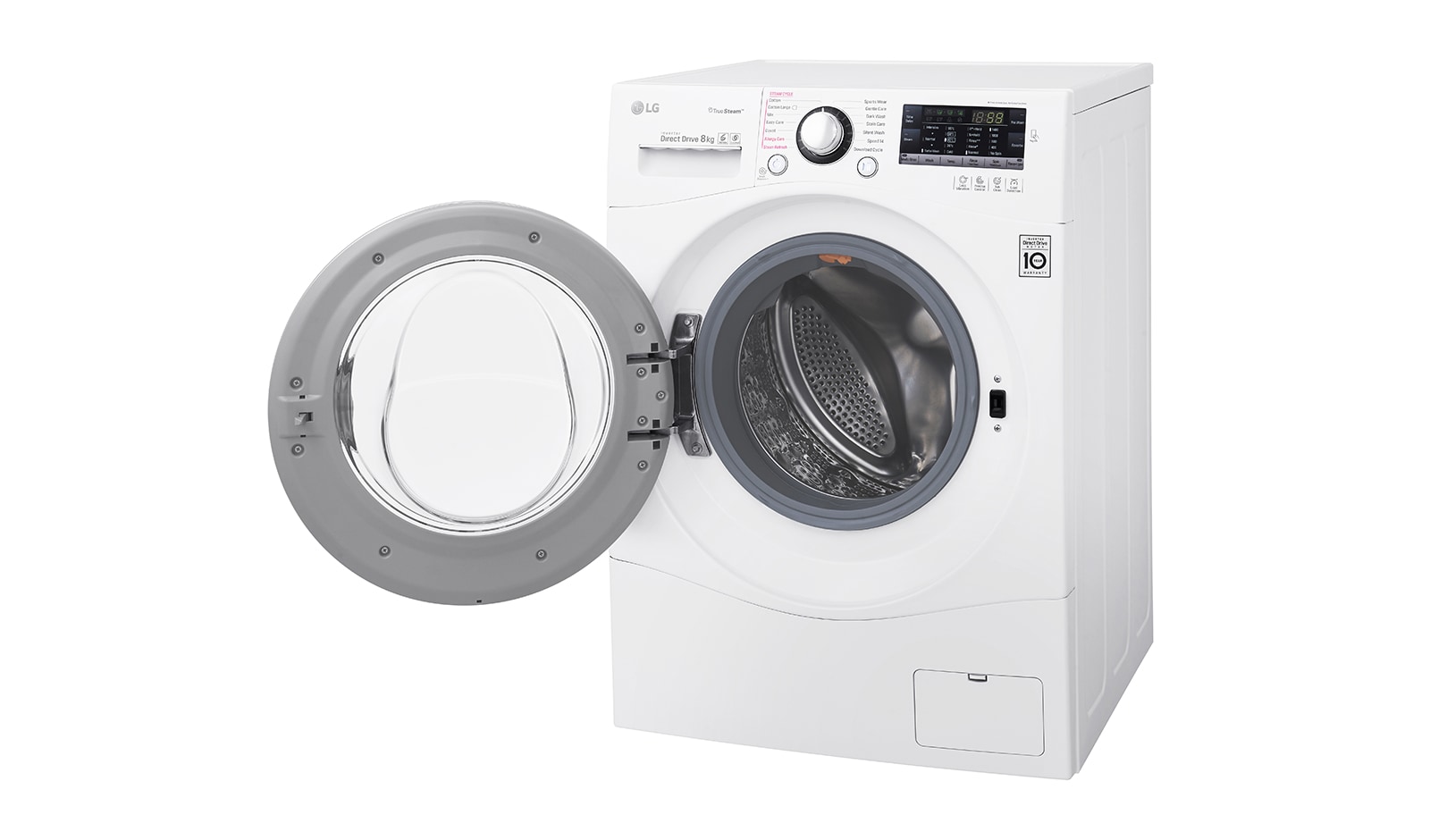LG 8 kg parní pračka, 1400 ot./min, 6 Motion DD, 14 programů, 20 přídavných možností, FH84A8TDS