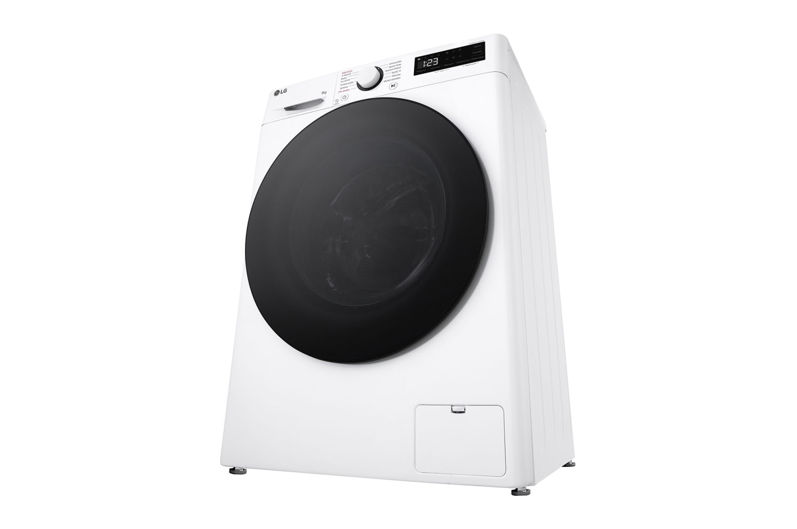 LG Parní pračka LG | 8 kg | A | 1400 ot./min | Direct Drive™ | AI DD™ |Bílá, FLR5A82WG