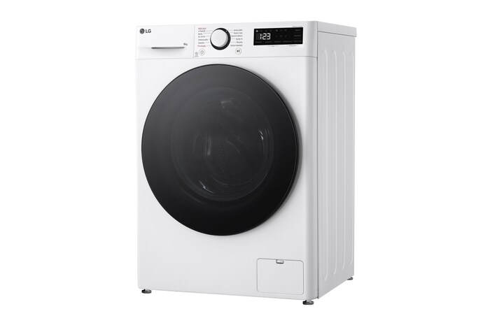 LG Slim parní pračka LG | 8 kg | 1400 ot./min | Direct Drive™ | AI DD™ | Bílá, FLR5A82WG
