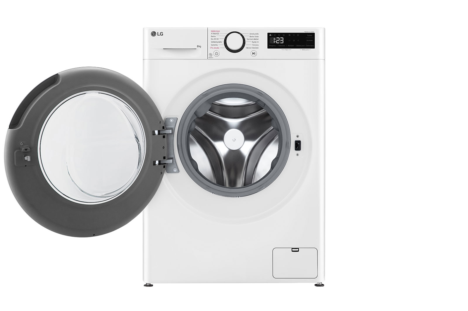 LG 8kg 1200 ot./min Direct Drive™ AI DD™ Parní pračka, Bílá, FLR5A82WH