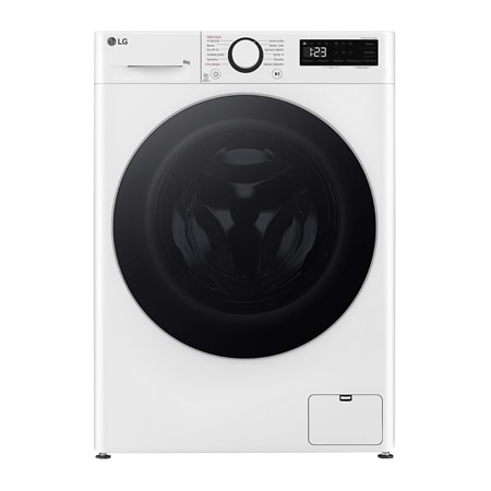 Slim parní pračka LG - 8 kg - 1200 ot./min - Direct Drive™ - Bílá