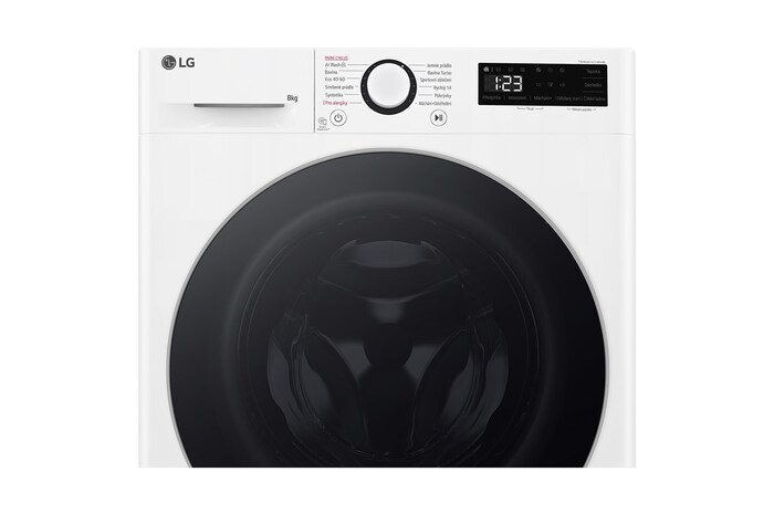 LG Slim parní pračka LG | 8 kg | 1200 ot./min | Direct Drive™ | Bílá, FLR5A82WS