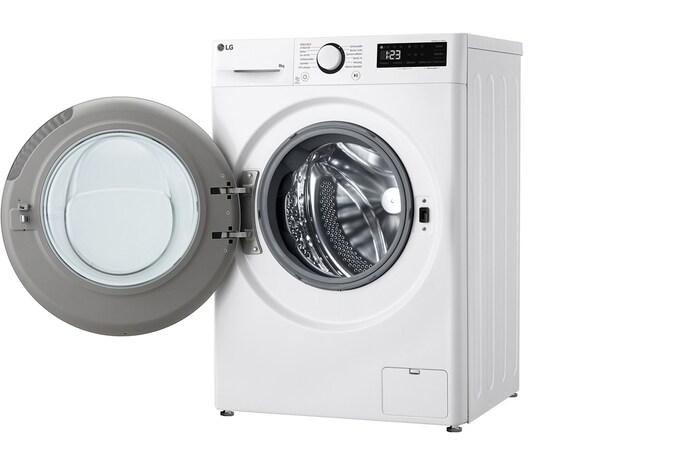 LG Slim parní pračka LG | 8 kg | 1200 ot./min | Direct Drive™ | Bílá, FLR5A82WS