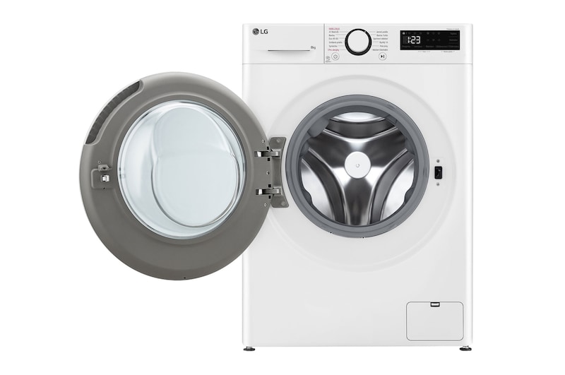 LG Slim parní pračka LG | 8 kg | 1200 ot./min | Direct Drive™ | Bílá, FLR5A82WW