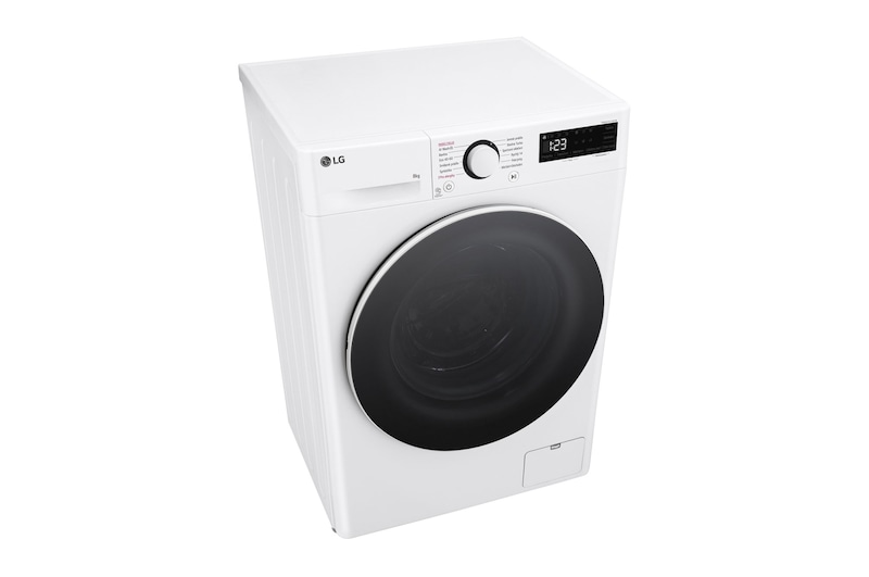 LG Slim parní pračka LG | 8 kg | 1200 ot./min | Direct Drive™ | Bílá, FLR5A82WW