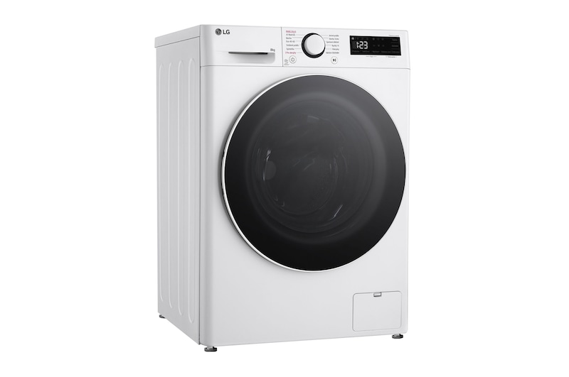 LG Slim parní pračka LG | 8 kg | 1200 ot./min | Direct Drive™ | Bílá, FLR5A82WW