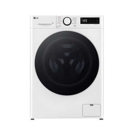 Slim parní pračka LG - 9 kg - 1200 ot./min - Direct Drive™ - Bílá