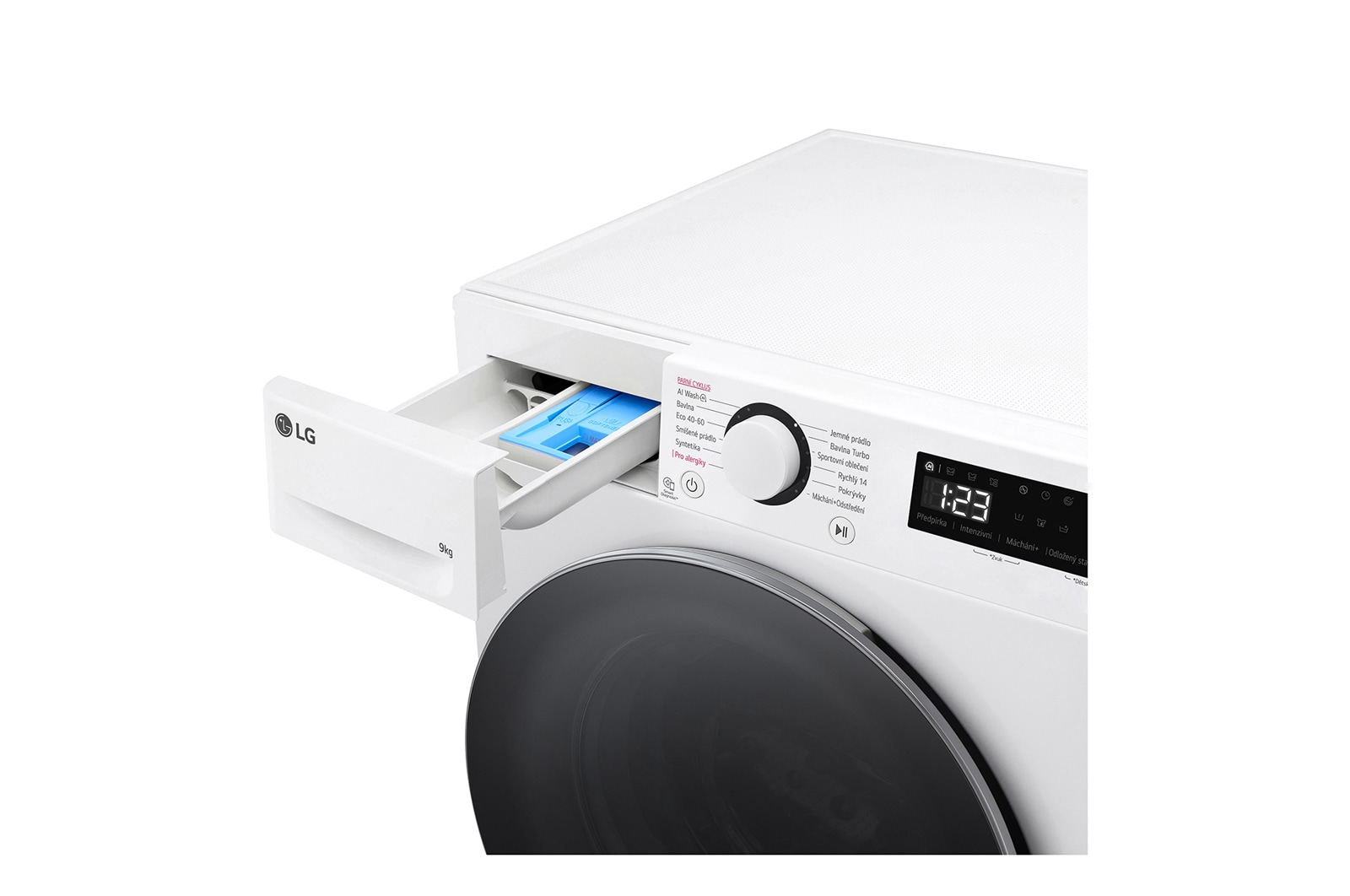 LG Parní pračka LG | 9 kg | A | 1200 ot./min | Direct Drive™ |Bílá, FLR5A92WS
