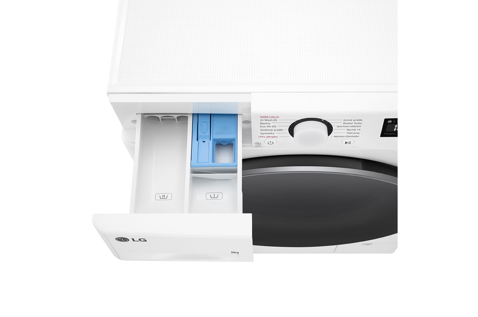 LG Parní pračka LG | 9 kg | A | 1200 ot./min | Direct Drive™ |Bílá, FLR5A92WS