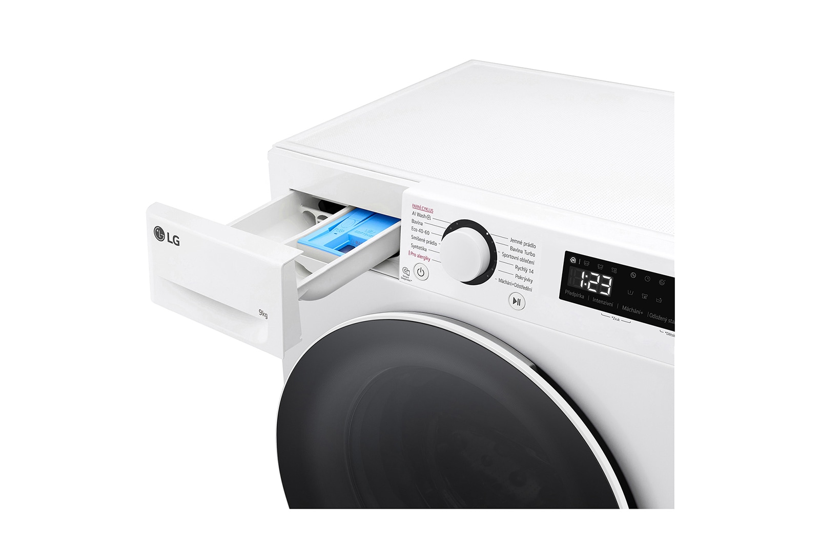 LG Parní pračka LG | 9 kg | A | 1200 ot./min | Direct Drive™ |Bílá, FLR5A92WW