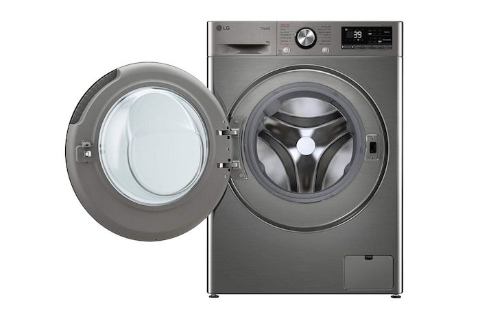 LG Slim parní pračka LG | 8 kg | A | 1200 ot./min | TurboWash™360° |Stříbrná, FLR7A82PG