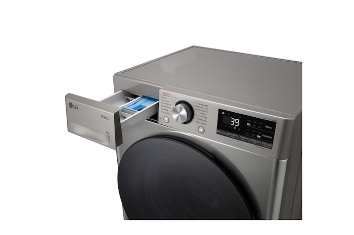 LG Slim parní pračka LG | 8 kg | A | 1200 ot./min | TurboWash™360° |Stříbrná, FLR7A82PG