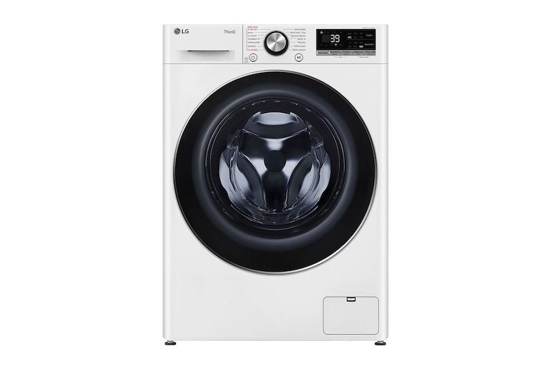 LG Slim parní pračka LG | 8 kg | 1200 ot./min | Direct Drive™ | AI DD™ | Bílá, FLR7A82WC
