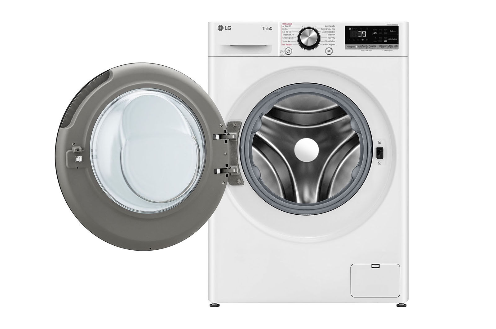 LG 8kg 1200 ot./min pračka AI DD™ Slim parní, Bílá, FLR7A82WC