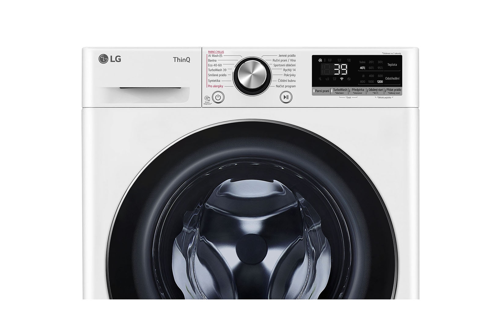 LG 8kg 1200 ot./min pračka AI DD™ Slim parní, Bílá, FLR7A82WC