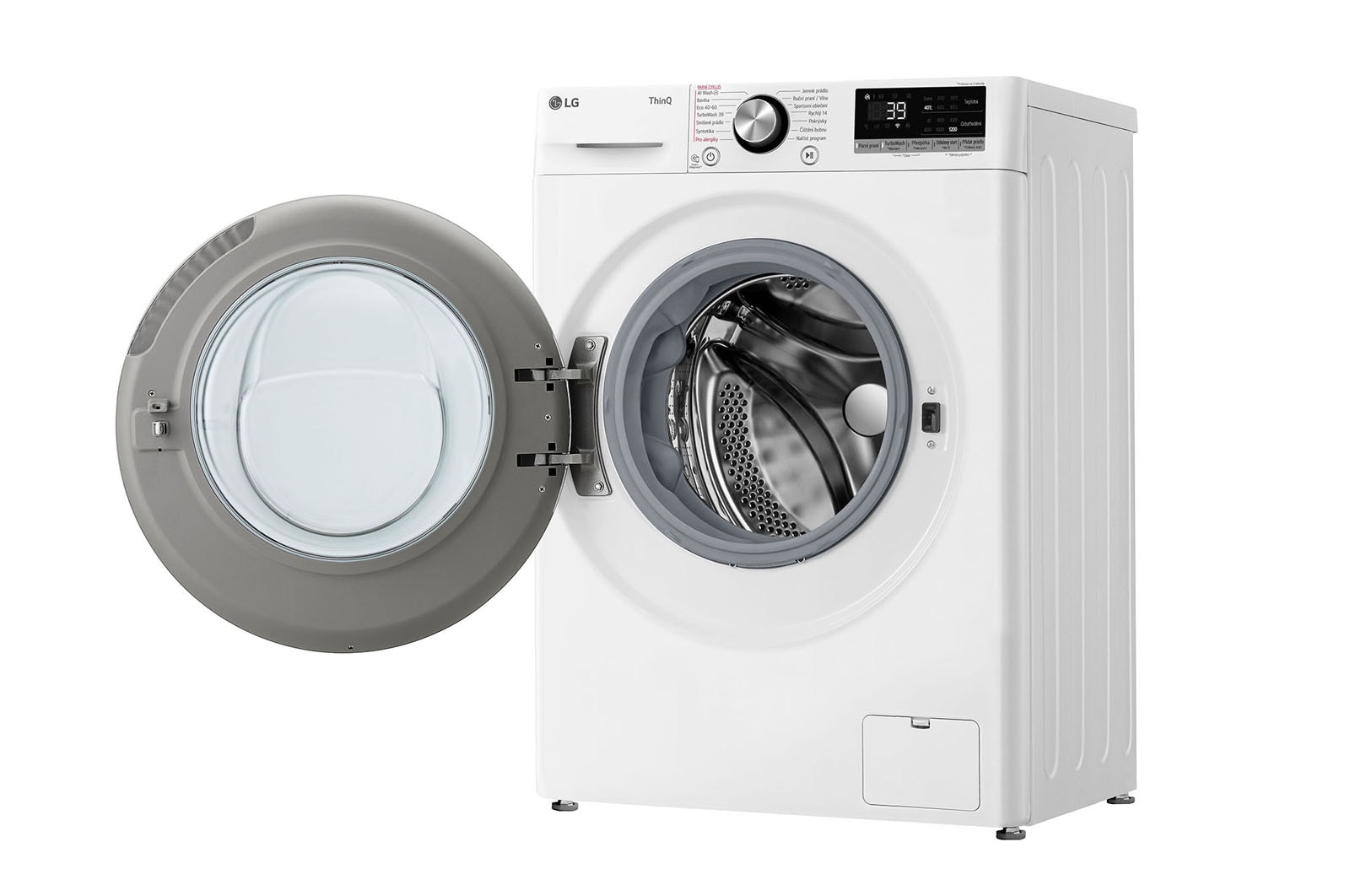LG 8kg 1200 ot./min pračka AI DD™ Slim parní, Bílá, FLR7A82WC