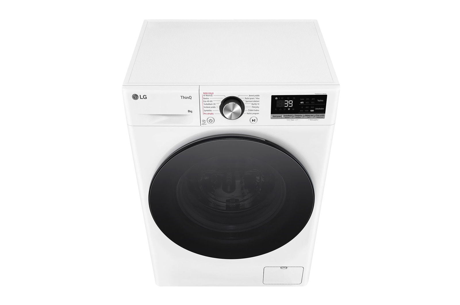 LG Slim parní pračka LG | 8 kg | A | 1200 ot./min | Direct Drive™ | AI DD™ |Bílá, FLR7A82WG