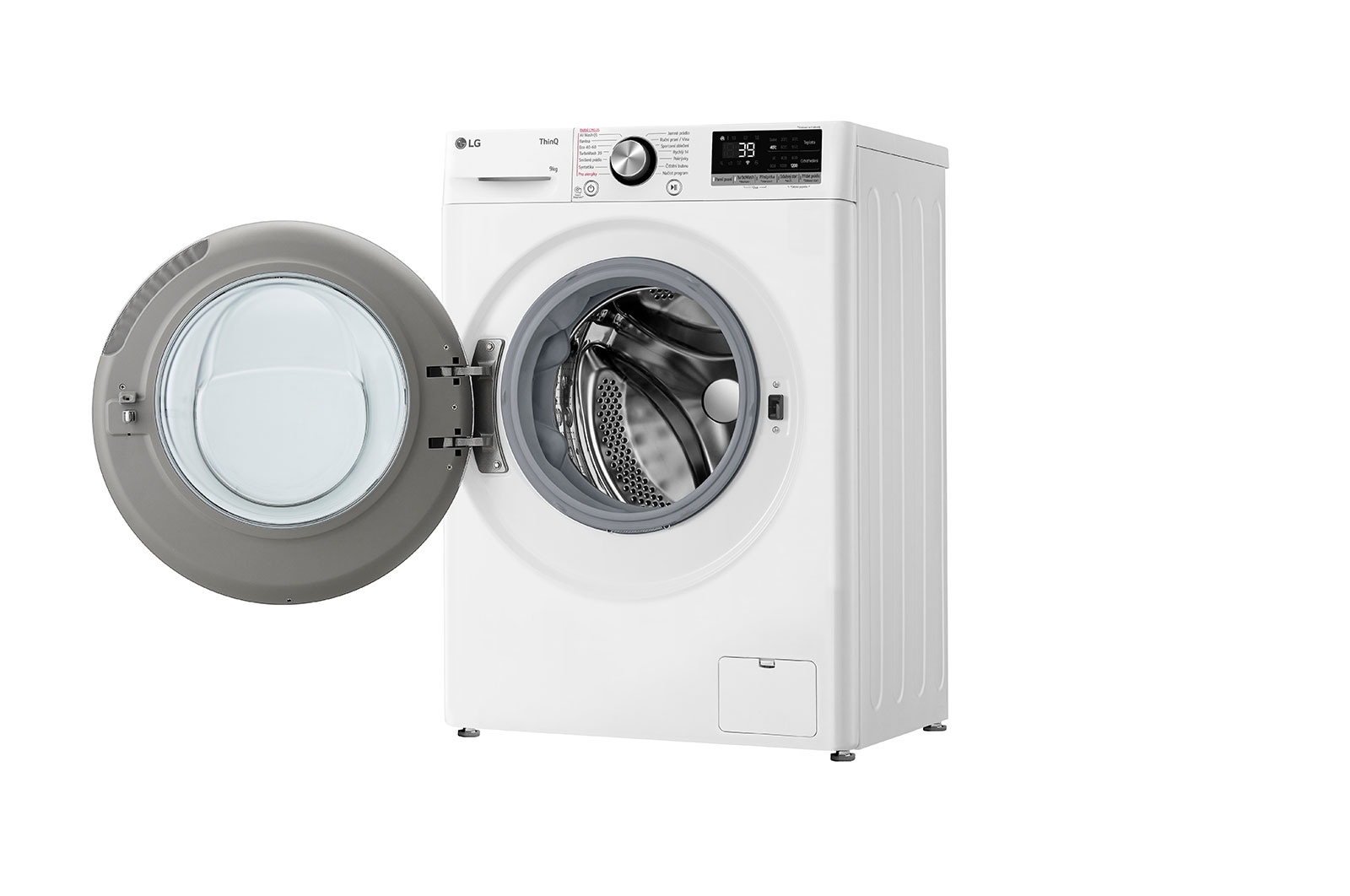 LG Slim parní pračka LG | 9 kg | A | 1200 ot./min | Direct Drive™ | AI DD™ |Bílá, FLR7A92WC