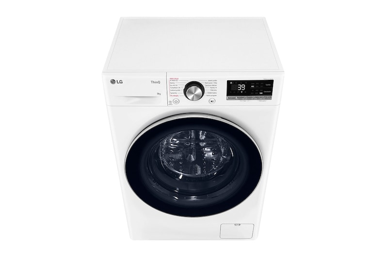 LG Slim parní pračka LG | 9 kg | A | 1200 ot./min | Direct Drive™ | AI DD™ |Bílá, FLR7A92WC