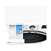 LG Slim parní pračka LG | 9 kg | A | 1200 ot./min | Direct Drive™ | AI DD™ |Bílá, FLR7A92WC