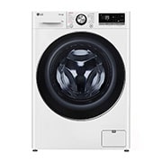 LG 9 kg slim parní pračka LG | 1200 ot./min | Direct Drive™ | AI DD™ | TurboWash™360°, Front View, FLR7A92WC