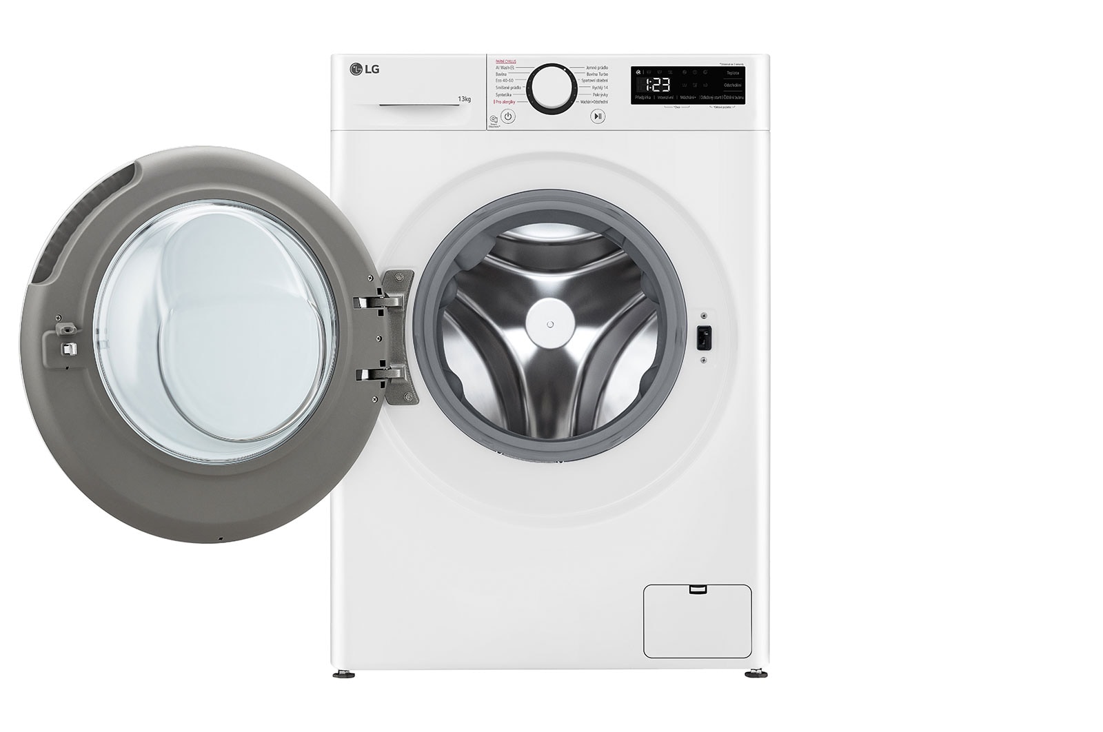LG Parní pračka LG | 13 kg | A | 1400 ot./min | Direct Drive™ | AI DD™|Bílá, FSR5A34WG