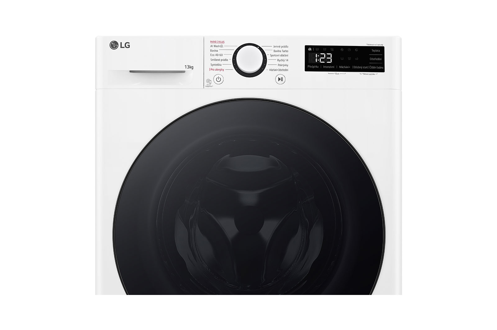 LG Parní pračka LG | 13 kg | A | 1400 ot./min | Direct Drive™ | AI DD™|Bílá, FSR5A34WG