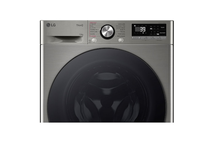 LG Parní pračka LG | 10 kg | A | 1400 ot./min | TurboWash™360° | ThinQ™|Stříbrná, FSR7A04PG