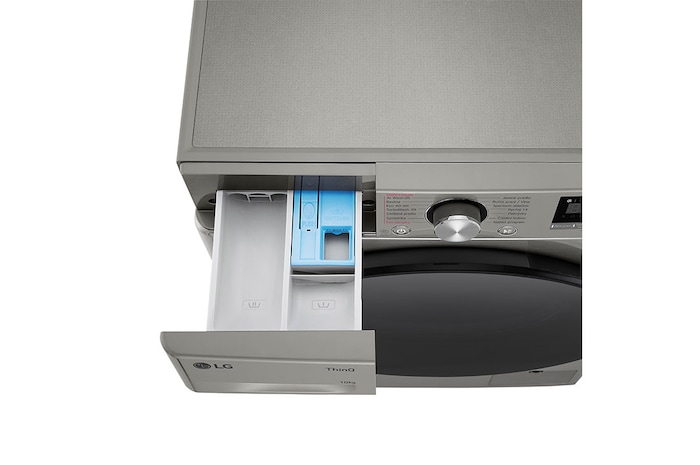 LG Parní pračka LG | 10 kg | A | 1400 ot./min | TurboWash™360° | ThinQ™|Stříbrná, FSR7A04PG