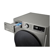 LG Parní pračka LG | 10 kg | A | 1400 ot./min | TurboWash™360° | ThinQ™|Stříbrná, FSR7A04PG