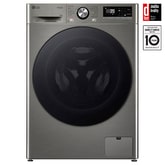 Parní pračka LG | 10 kg | A | 1400 ot./min | TurboWash™360° | ThinQ™|Stříbrná