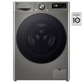 Parní pračka LG | 10 kg | A | 1400 ot./min | TurboWash™360° | ThinQ™|Stříbrná