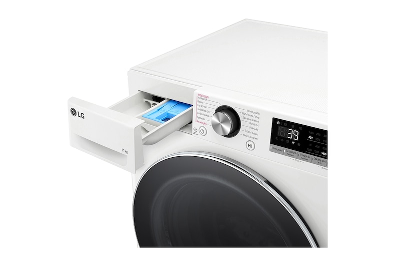 LG Parní pračka LG | 11 kg | A | 1400 ot./min | Direct Drive™ | AI DD™ |Bílá, FSR7A14WC