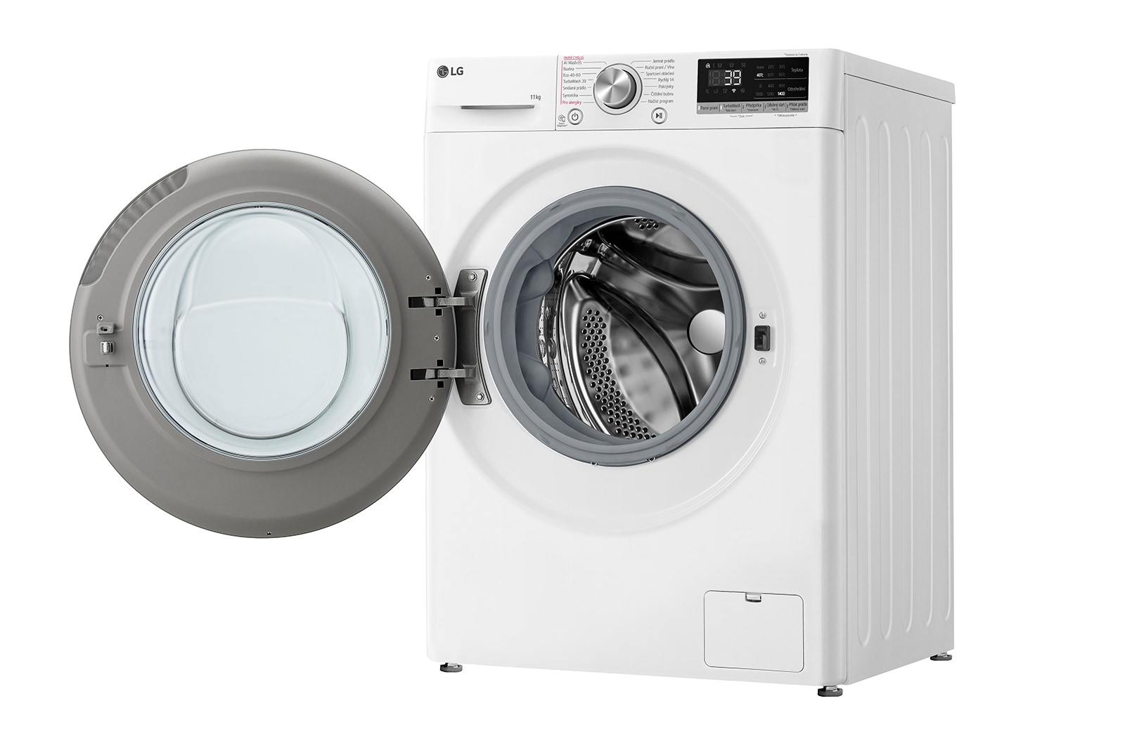 LG Parní pračka LG | 11 kg | A | 1400 ot./min | Direct Drive™ | AI DD™ |Bílá, FSR7A14WS