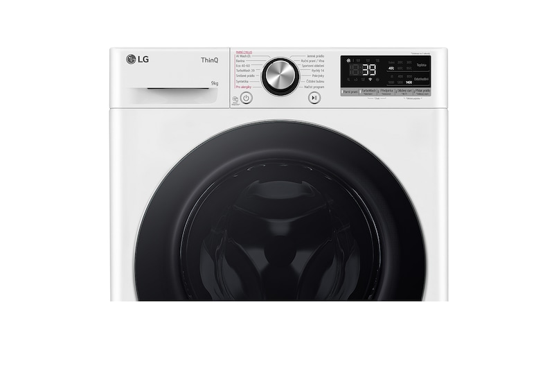 LG Parní pračka LG | 9 kg | A | 1400 ot./min | TurboWash™360° | ThinQ™|Bílá, FSR7A94WC