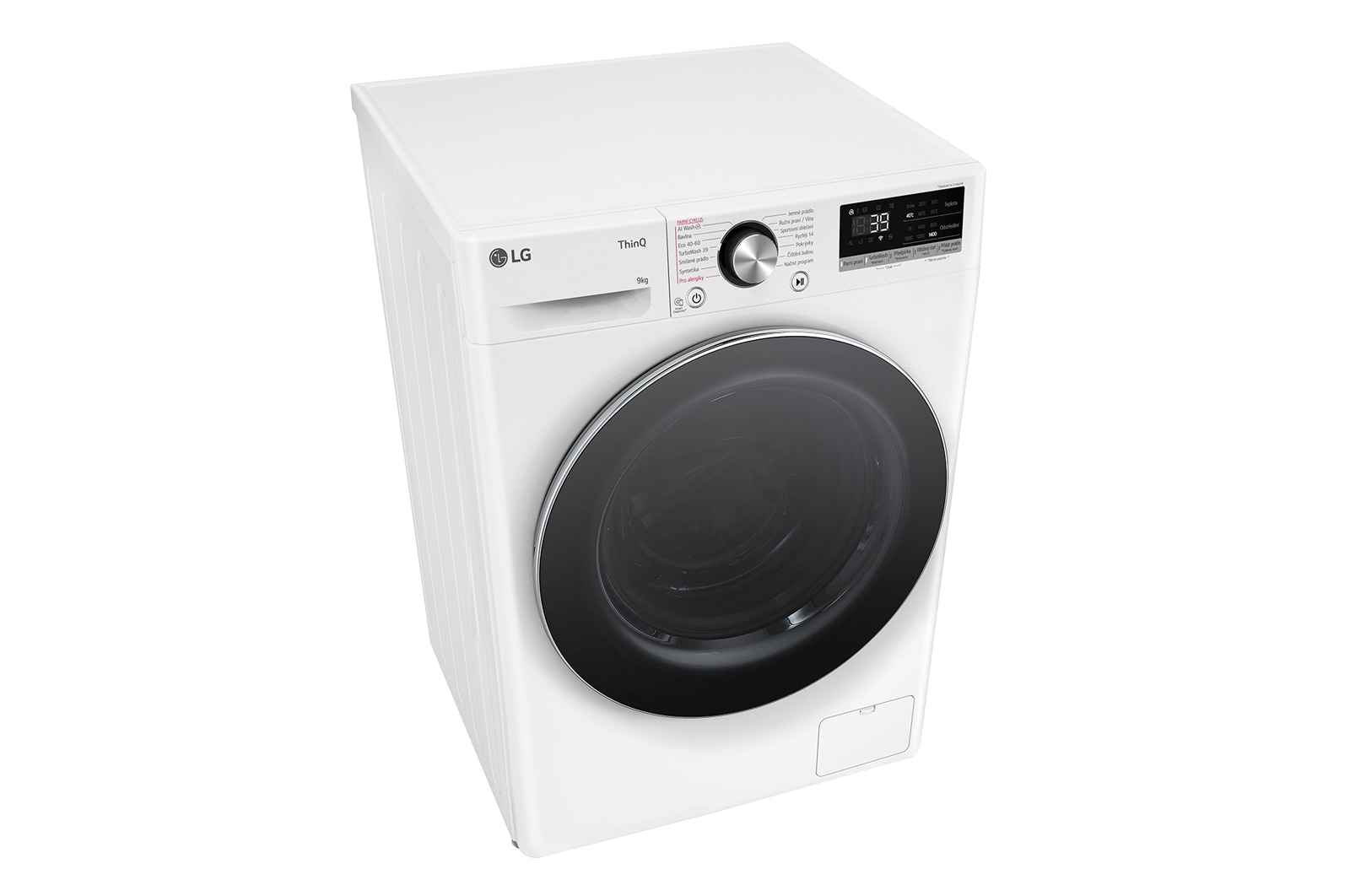 LG Parní pračka LG | 9 kg | A | 1400 ot./min | TurboWash™360° | ThinQ™|Bílá, FSR7A94WC