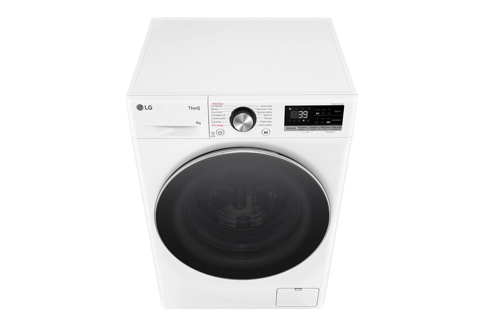 LG Parní pračka LG | 9 kg | A | 1400 ot./min | TurboWash™360° | ThinQ™|Bílá, FSR7A94WC