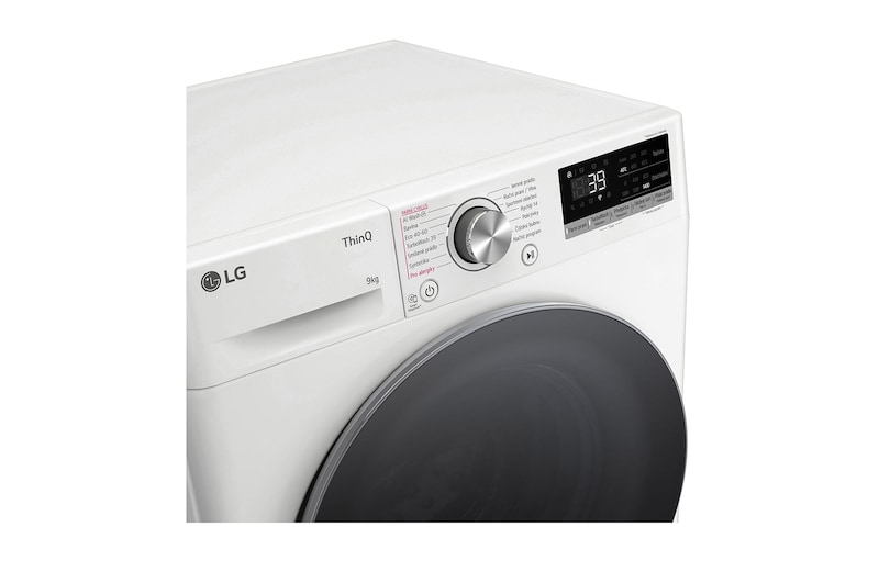 LG 9 kg parní pračka LG | A | 1400 ot./min | Direct Drive™ | AI DD™ | TurboWash™360°, FSR7A94WS