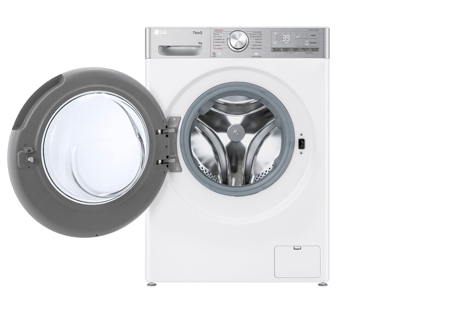LG Parní pračka LG | 9 kg | A | 1400 ot./min | Direct Drive™ | AI DD™ |Bílá, FSR9A94WC