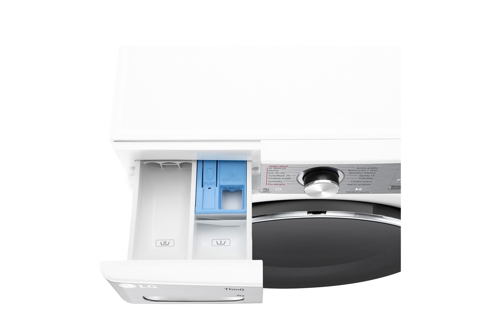 LG Parní pračka LG | 9 kg | A | 1400 ot./min | Direct Drive™ | AI DD™ |Bílá, FSR9A94WC