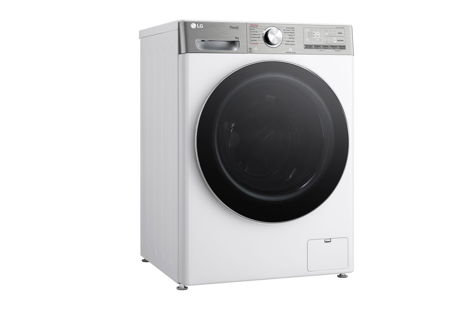 LG Parní pračka LG | 9 kg | A | 1400 ot./min | Direct Drive™ | AI DD™ |Bílá, FSR9A94WC
