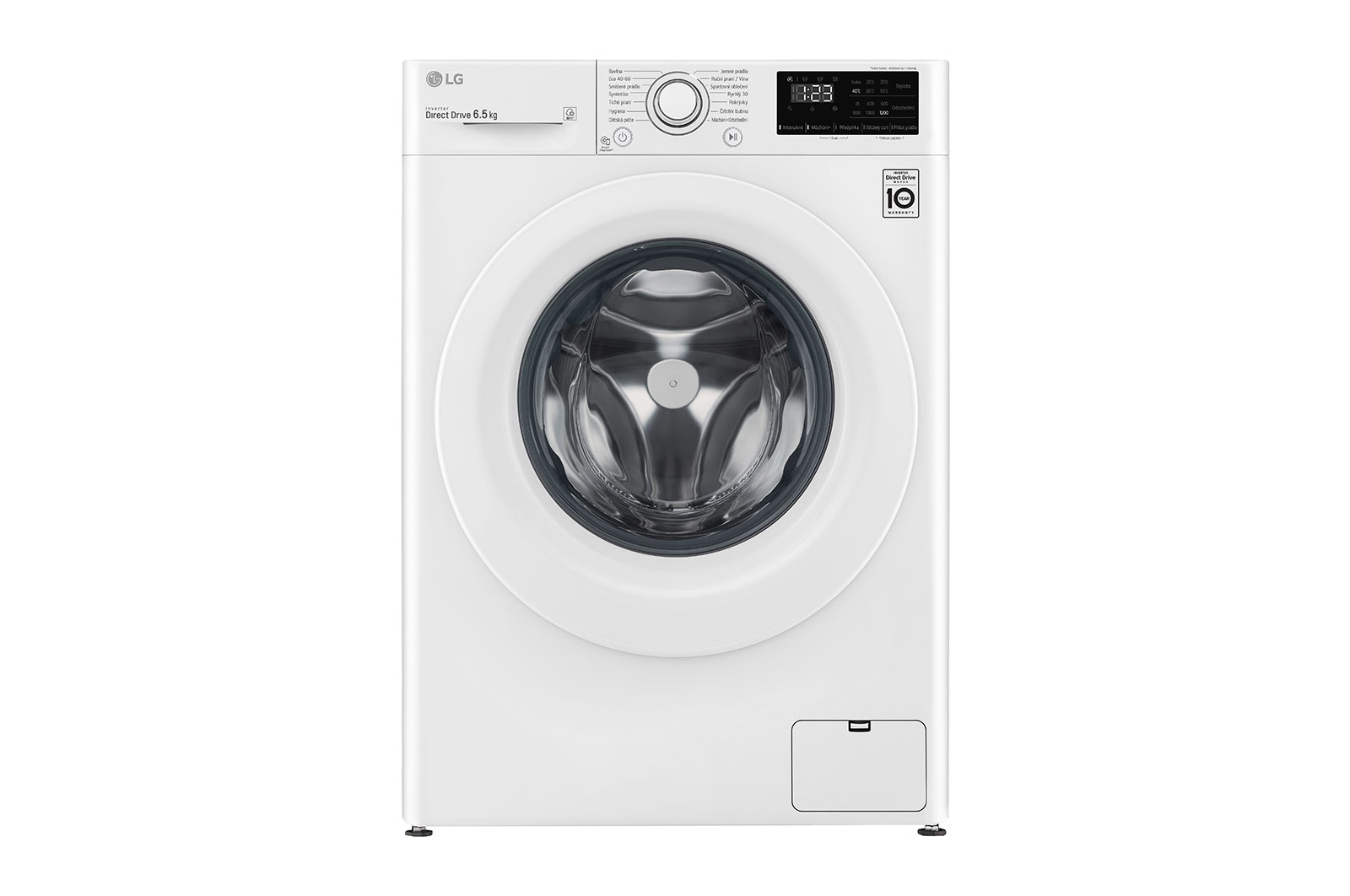 Čelní pohled na 6.5 kg slim parní pračka, 1200 ot./min, E  (v rozsahu A až G), Direct Drive™, Přidat prádlo FW26V2WN3
