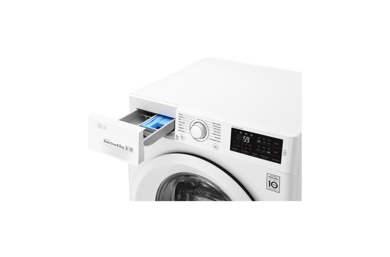 LG 6,5 kg slim pračka, 1000 ot./min, A+++ (v rozsahu A+++ až D), 6 Motion DD, 14 programů, FW60J5WN3