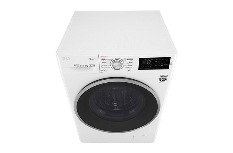 LG 8 kg parní pračka, 1200 ot./min, 6 Motion DD, Steam™ - parní praní, 14 programů, FW82J6TY1