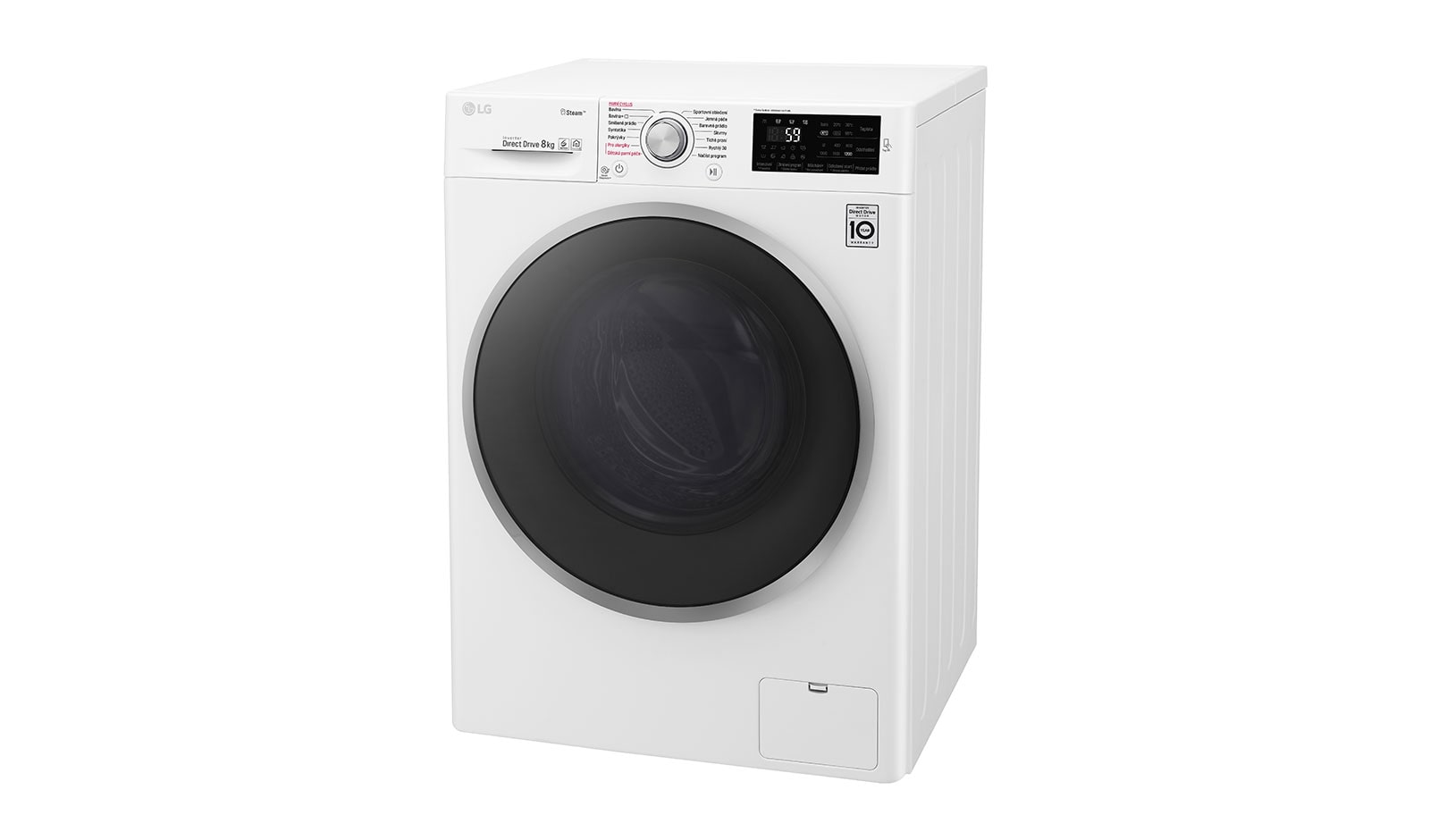 LG 8 kg parní pračka, 1200 ot./min, 6 Motion DD, Steam™ - parní praní, 14 programů, FW82J6TY1