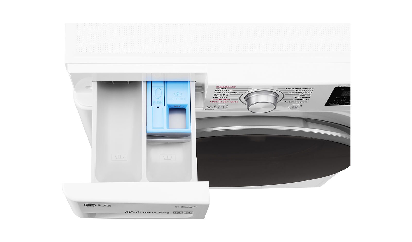 LG 8 kg parní pračka, 1200 ot./min, 6 Motion DD, Steam™ - parní praní, 14 programů, FW82J6TY1