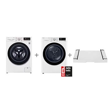 LG PRACÍ SET | Pračka FA94V5UVW0 + Sušička RC81V9AV4N + Výsuvný mezikus ZDARMA, LAUNWDS10
